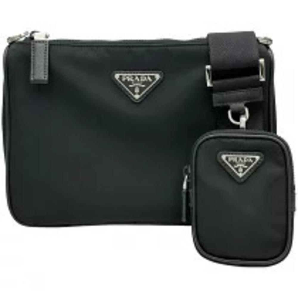 Prada Re Edition Saffiano leather shoulder bag Black